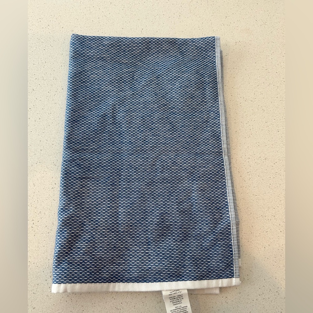 Williams Sonoma Super-Absorbent Kitchen Towel Blue NWOT